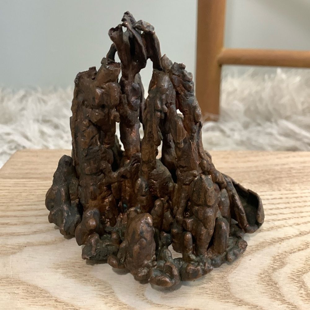 Copper Small‎ Brutalist Style Metal Sculpture Decor